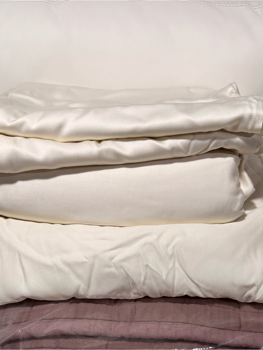 Quince Ivory King/Cali King Bamboo Sheet Set